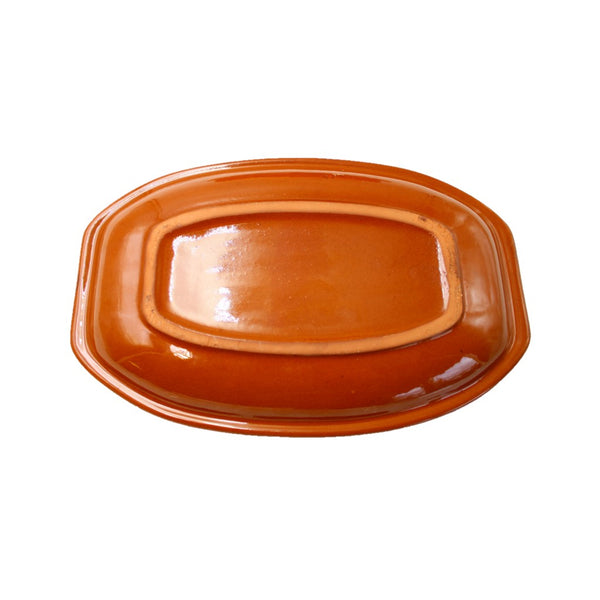 Terrissaires Keramik Servierplatte aus Ton Nr.:3    28,3 cm x 18,2 cm