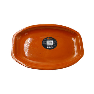 Terrissaires Keramik Servierplatte aus Ton Nr.:2  32,5 cm x 22,5 cm