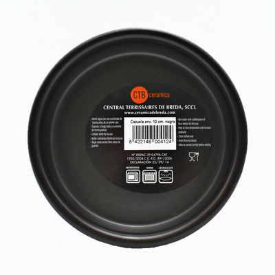 CTB ceramics Cazuela Tonschale dunkelbraun/schwarz 12cm Durchmesser