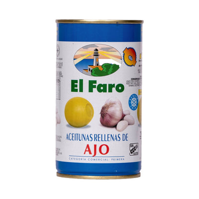 El Faro Gefüllte Oliven mit Knoblauch 150g