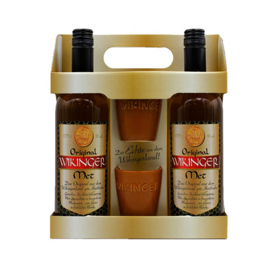 Set de Hidromiel Vikingo Original 2x0,75l incl. 2 Vasos de Hidromiel Vikingo de 0,1l