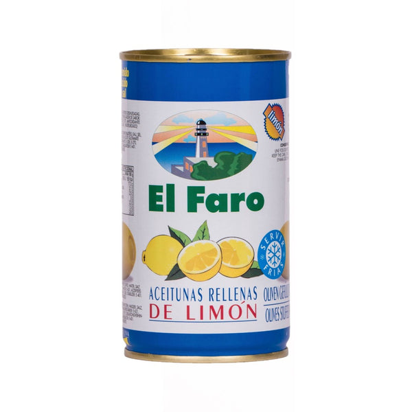Aceitunas rellenas de limón El Faro 150 g