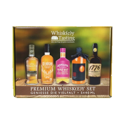 Premium Whisky mit Tomatin, Tasting Box 5 x 40ml