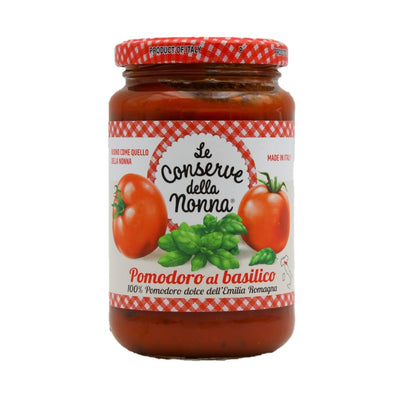 Le Conserve della Nonna Pomodoro al basilico Tomatensauce mit Basilikum 350g